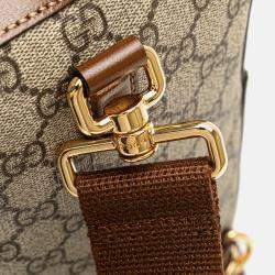Gucci Brown GG Supreme Interlocking G Sling Bag