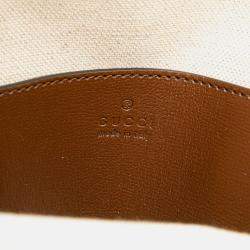 Gucci Brown GG Supreme Interlocking G Sling Bag