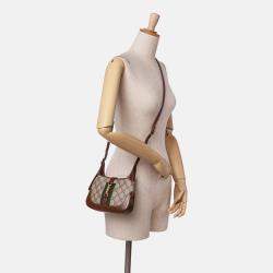 Gucci Brown Mini GG Supreme Jackie 1961 Crossbody