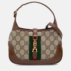 Gucci Brown Mini GG Supreme Jackie 1961 Crossbody