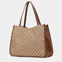 Gucci Brown GG Canvas Horsebit 1955 Tote