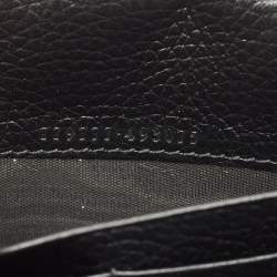 Gucci Black Leather GG Marmont Wallet on Chain