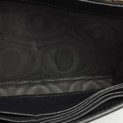 Gucci Black Leather GG Marmont Wallet on Chain