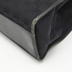 Gucci Black GG Canvas and Leather Jackie O Hobo