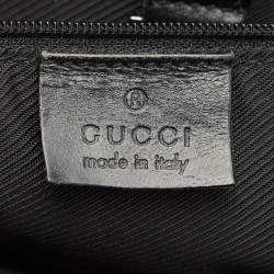 Gucci Black GG Canvas and Leather Jackie O Hobo