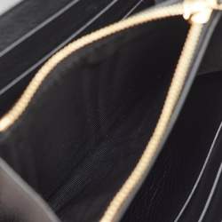 Gucci Black Leather Blondie Medium Wallet On Chain