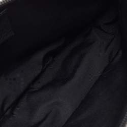 Gucci Dark Grey/Black GG Canvas And Leather Boat Pochette