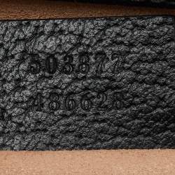 Gucci Black Leather GG Web Detail Ophidia Medium Chain Shoulder Bag
