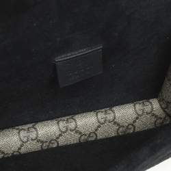 Gucci Beige/Black GG Supreme Canvas and Suede Mini Dionysus Shoulder Bag