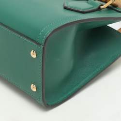 Gucci Green Leather Mini Diana Tote