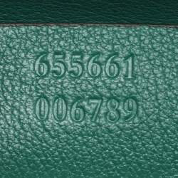 Gucci Green Leather Mini Diana Tote