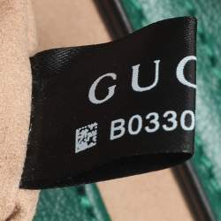 Gucci Green Leather Mini Diana Tote