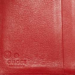 Gucci Orange Guccissima Leather Flap Compact Wallet