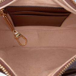 Gucci Brown Mini GG Supreme Half Moon Bag