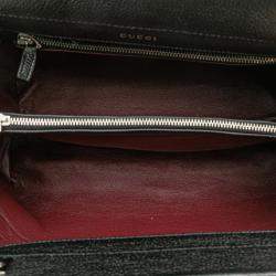 Gucci Black Small Grained Calfskin Zumi Top Handle Bag