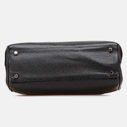 Gucci Black Small Grained Calfskin Zumi Top Handle Bag