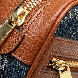 Gucci Blue Mini GG Denim Ophidia Crossbody