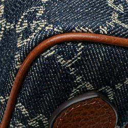 Gucci Blue Mini GG Denim Ophidia Crossbody