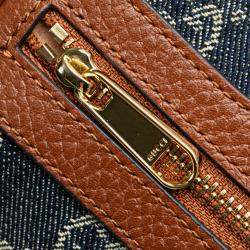 Gucci Blue Mini GG Denim Ophidia Crossbody