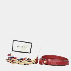 Gucci Patent Embroidered Mini Sylvie Red Top Handle Bag