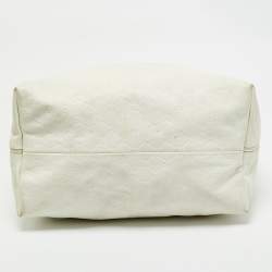 Gucci White Guccissima Leather Large Icon Bit Hobo 