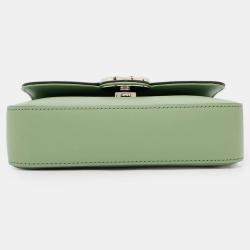 Gucci Petite GG Mini Green Leather Bag