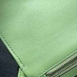 Gucci Petite GG Mini Green Leather Bag