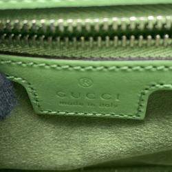 Gucci Petite GG Mini Green Leather Bag