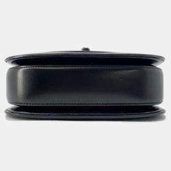 Gucci Bamboo 1947 Top Handle Bag Black Leather Size Small