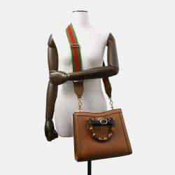 Gucci Handbag Diana Medium Tote Bamboo Leather