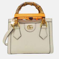 Gucci White Diana Handbag