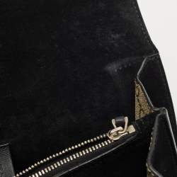 Gucci Black/Beige GG Supreme Canvas and Suede Small Dionysus Shoulder Bag