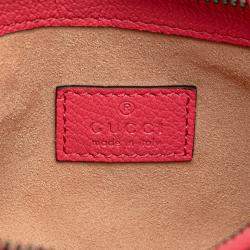 Gucci Pink Mini Leather Aphrodite Shoulder Bag