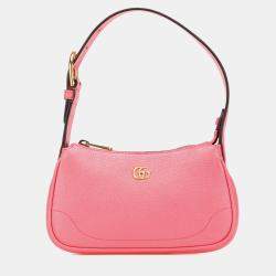 Gucci Pink Mini Leather Aphrodite Shoulder Bag