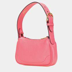 Gucci Pink Mini Leather Aphrodite Shoulder Bag
