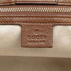 Gucci Beige/Brown Medium GG Canvas Horsebit 1955 Tote