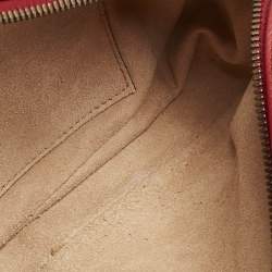 Gucci Red Matelassé Leather Small GG Marmont Camera Bag