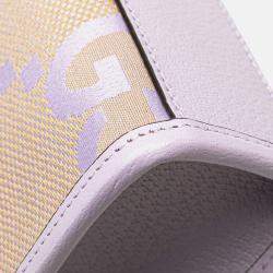 Gucci Beige/Purple Mini Jumbo GG Canvas Interlocking G Satchel