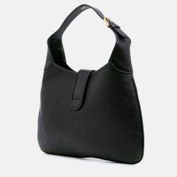 Gucci Black Medium Leather Aphrodite Satchel