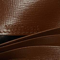 Gucci Brown/Beige GG Supreme Canvas and Leather Horsebit 1955 Card Case