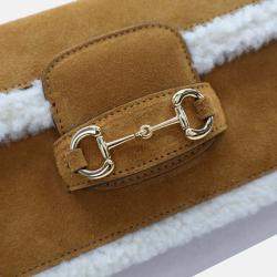 Gucci Mini Suede Horsebit Shoulder Bag