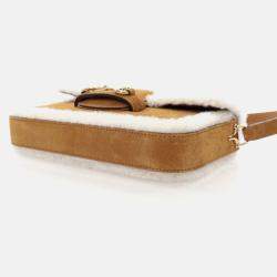 Gucci Mini Suede Horsebit Shoulder Bag