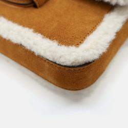 Gucci Mini Suede Horsebit Shoulder Bag