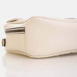 Gucci Small Calfskin GG Marmont Top Handle