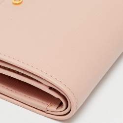Gucci Light Pink Leather Card Case with Gucci Script