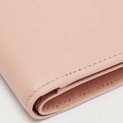 Gucci Light Pink Leather Card Case with Gucci Script
