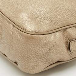 Gucci Light Gold Leather Medium Soho Disco Chain Bag