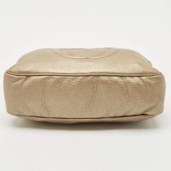 Gucci Light Gold Leather Medium Soho Disco Chain Bag