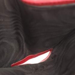 Gucci Red Matelasse Leather GG Marmont Card Case