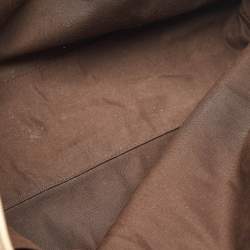 Gucci Gold/Brown GG Satin and Leather Princy Tote